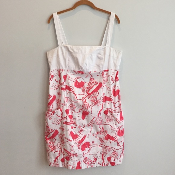 Lilly Pulitzer Pink and White Sundress - Size 14