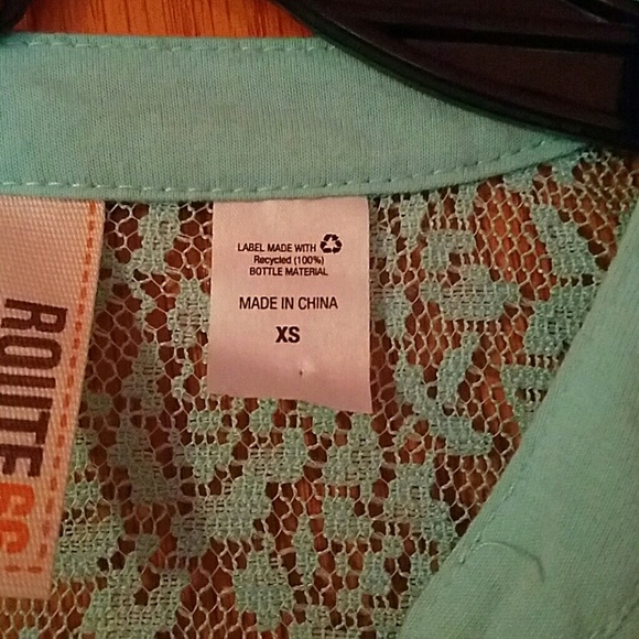 Laced Shoulder Button Down - Picture 2 of 2