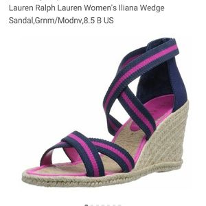 Lauren Ralph Lauren Women's Iliana Wedge Sandal,Gr
