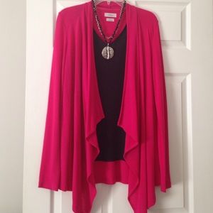 Fuschia long sleeved jacket