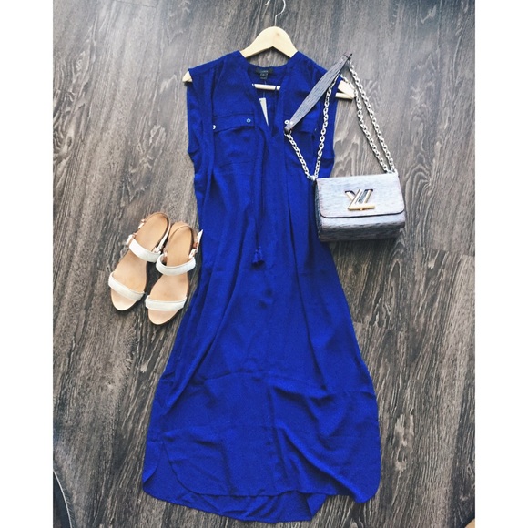 NWT J.Crew cobalt blue shift dress sz s/m