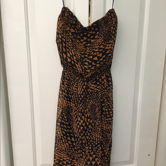 Strapless maxi dress