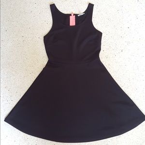 Charlotte Russe Black Skater Dress