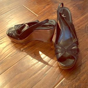 Black ALDO Wedges Size 8.5