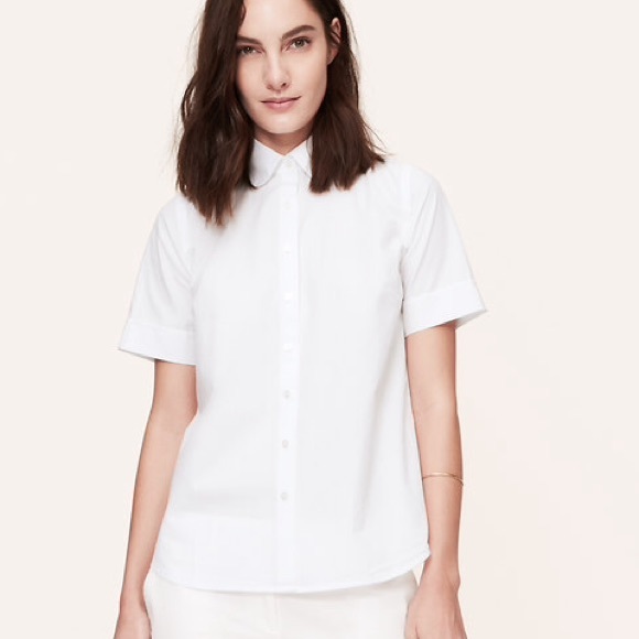 LOFT Tops - LOFT shirt sleeve softened shirt