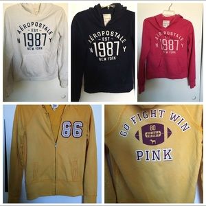 4 hoodies PINK Aeropostale