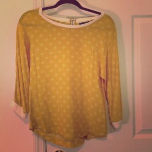 Yellow Polka Dot Top