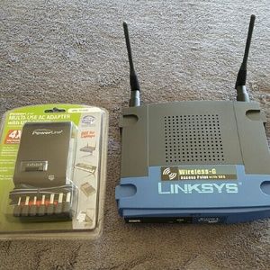 Linksys Wireless G Router w/New AC Adapter