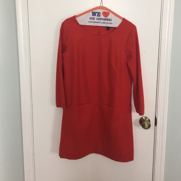 Red J. Crew dress