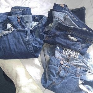 3 pairs of jeans sZ 14 boot cut