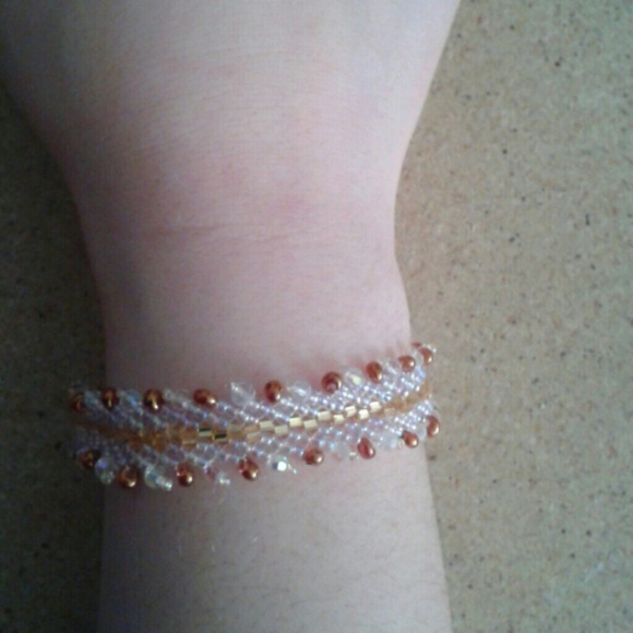 Hand beaded bracelet