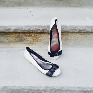 ALFANI leather ballerina flats