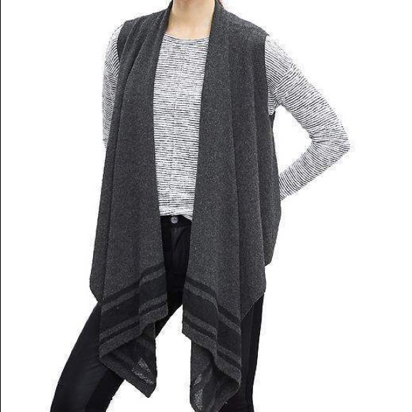 {like new} BR open drapey sweater vest - Picture 2 of 2