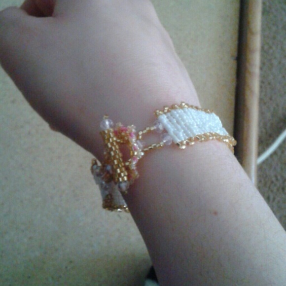 Hand beaded bracelet