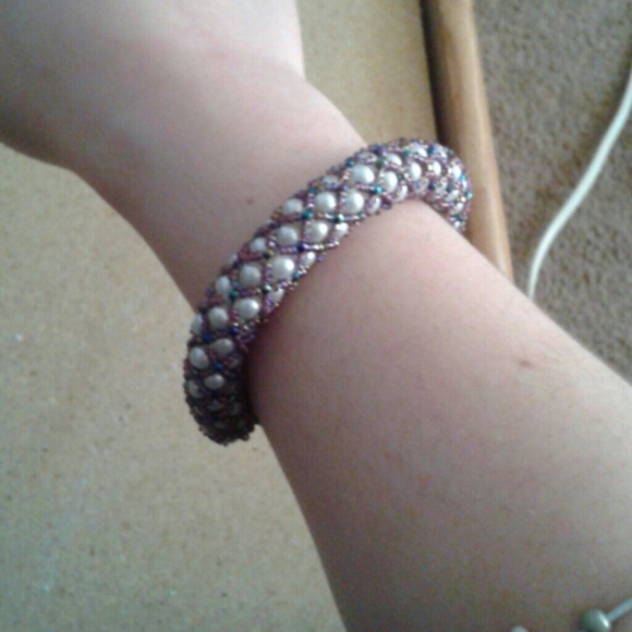 Hand beaded bracelet