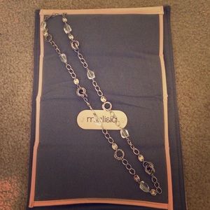 Mialisia Long Chain & Crystal Necklace