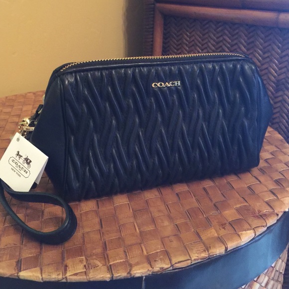 Authentic Coach Leather Wristlet