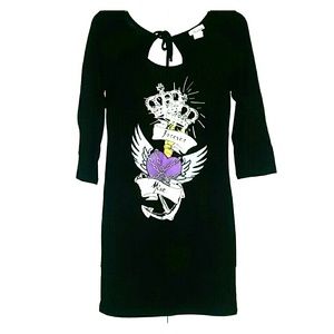 Black Tattoo Inspired Mini Dress