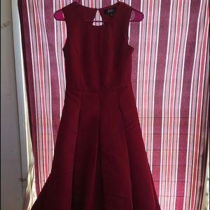 Lulus High Low Wine Red Dress