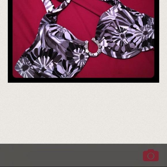 Black bathing suit top