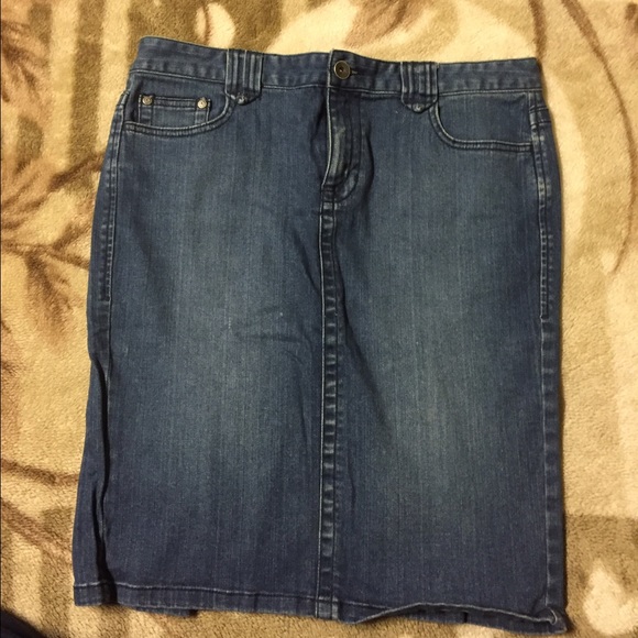 Jean pencil skirt