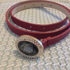 Red decorative belt
