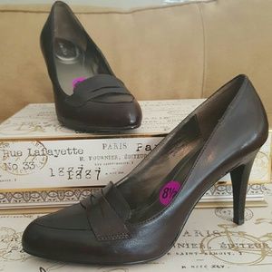 Calvin Klein high heel loafers