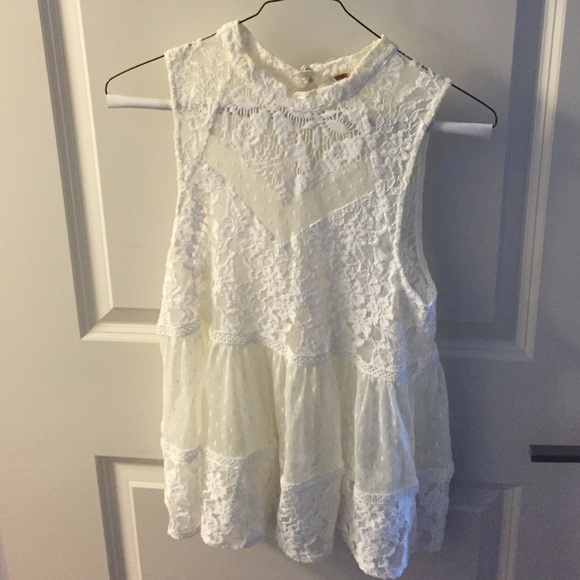 Lacy boho Free People top