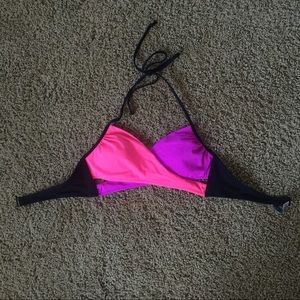 Victoria Secret Pink and Purple Swim Top