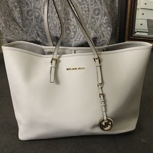 Michael Kors White large tote