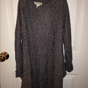 Navy blue knitted cardigan