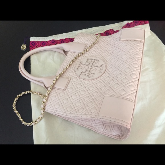 Sold!Tory Burch Ella Quilted Tote Ballet Pink - Picture 2 of 4