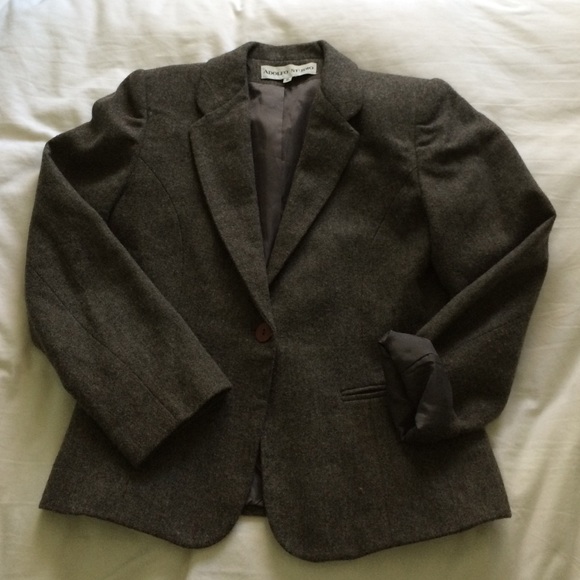 Dark gray wool blazer