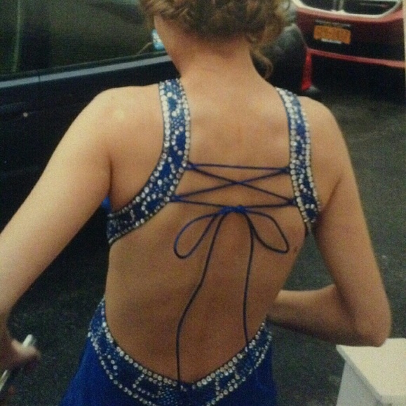 Royal blue prom dress - Picture 2 of 3