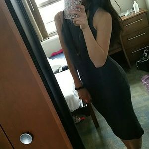 Dark Gray Tank Midi Dress