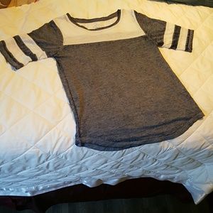 Blue & White Baseball T