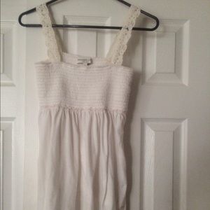 Cream baby doll top