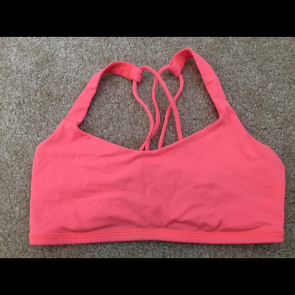 Pink LULU LEMON sports bra great condition SZ 6