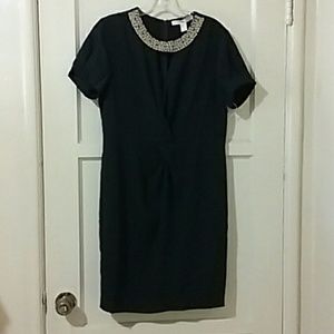 Black Mid knee with gold detail Dress