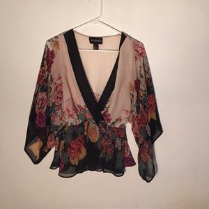 Sheer kimono top
