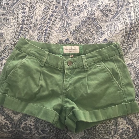 Abercrombie & Fitch Shorts Abercrombie Green Shorts Poshmark