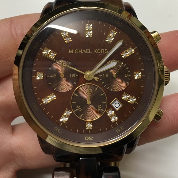 Michael Kors Oversized Tortoise Watch