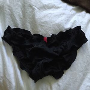 The ruffle cheeky bikini bottoms Victoria Secret