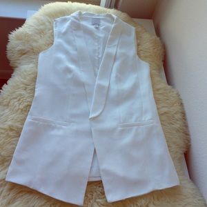 Long White Halogen Vest