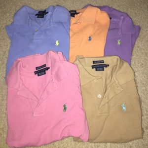 Lots of polo short sleeve shirts