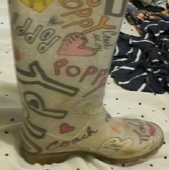 Coach rain boots