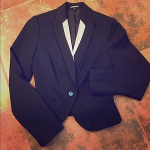 Express: Beautiful Black and White Blazer