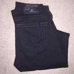 black true religion jeans