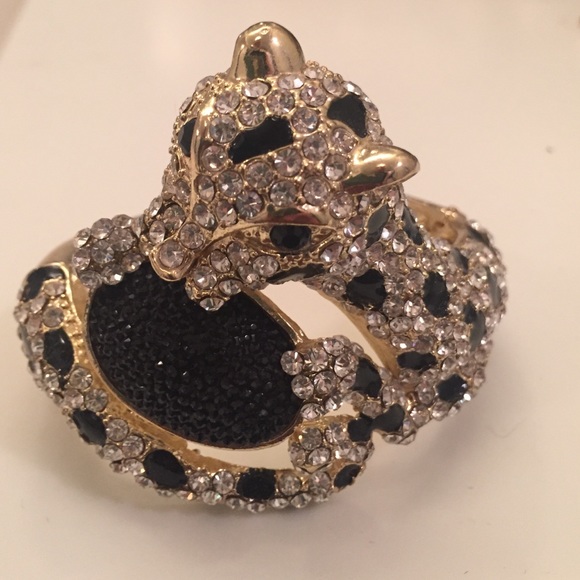 Panther jeweled cuff