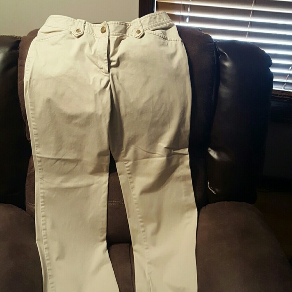 Ann Taylor Lindsay Curvy khaki dress slacks